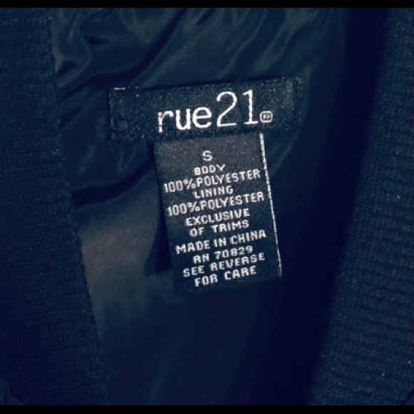 Rue21 Black Windbreaker Jacket - Picture 3 of 3